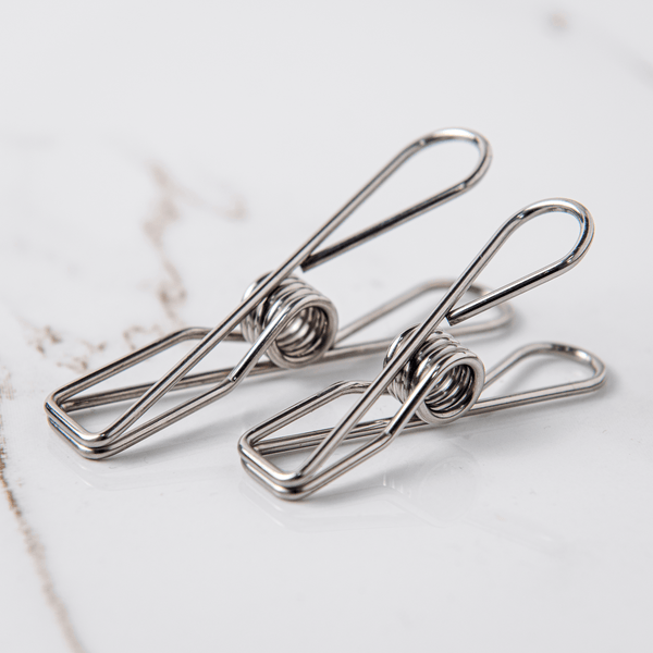 100 Pack Stainless Steel Clothes Pegs (Silver 60 Regular & 40 Large) - Clothes Pegsale Australia