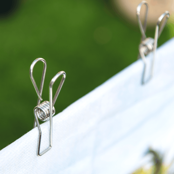 100 Pack Stainless Steel Clothes Pegs (Silver 60 Regular & 40 Large) - Clothes Pegsale Australia